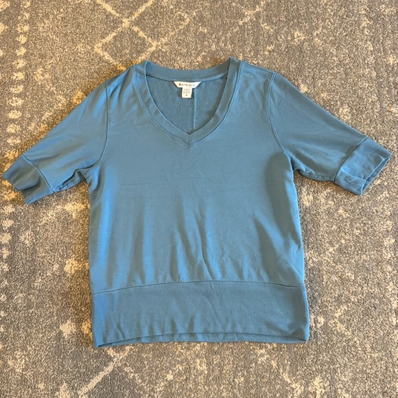 Athleta Tops - ATHLETA Step Forward Sweatshirt Tee Women's Size Medium Skylark Blue